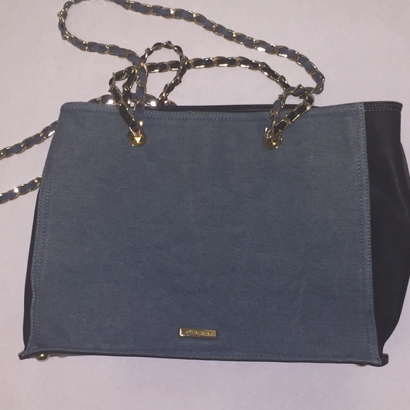 Chain, Denim floral embroidered tote - Picture 6 of 7